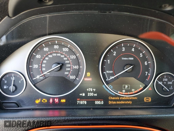 2018 BMW 4 Series 430i with VIN WBA4J1C55JBG75988, listed as a Copart auction lot 58623265 with 71,976 mi miles and Salvage title. Bid and sale history available at DreamBid. Image 9.