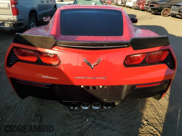 2017 Chevrolet Corvette 1LT with VIN 1G1YB2D7XH5101361, listed as a Copart auction lot 87439564 with 89,725 mi miles and Salvage Title. Bid and sale history available at carsss.com. Image 6.