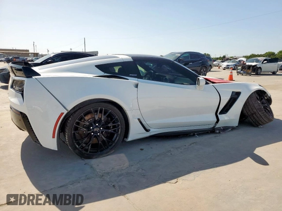 2018 Chevrolet Corvette Z06 2LZ with VIN 1G1YS2D68J5600351, listed as a Copart auction lot 65557335 with 51,872 mi miles and Clean title. Bid and sale history available at DreamBid. Image 3.