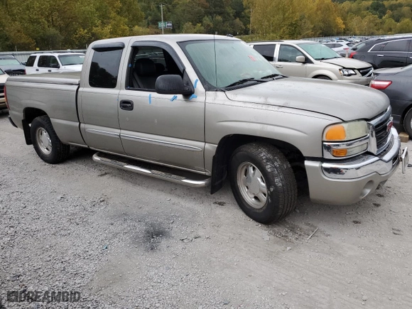 2003 GMC Sierra 1500 SLT with VIN 2GTEC19T331369475, listed as a Copart auction lot 75004654 with 0 mi miles and Salvage Title. Bid and sale history available at carsss.com. Image 4.