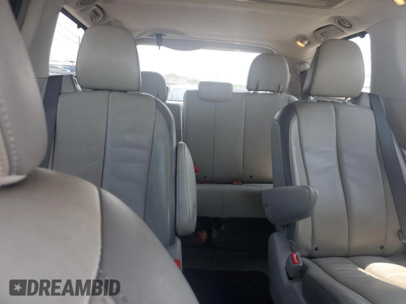 2013 Toyota Sienna XLE with VIN 5TDDK3DC1DS054265, listed as a Copart auction lot 59713835 with 206,197 mi miles and Salvage title. Bid and sale history available at DreamBid. Image 10.