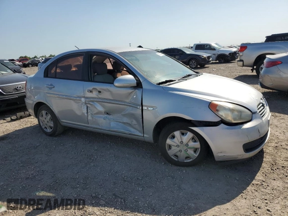 2007 Hyundai Accent GLS with VIN KMHCN46C57U120852, listed as a Copart auction lot 51814645 with 201,528 mi miles and Salvage Title. Bid and sale history available at carsss.com. Image 4.