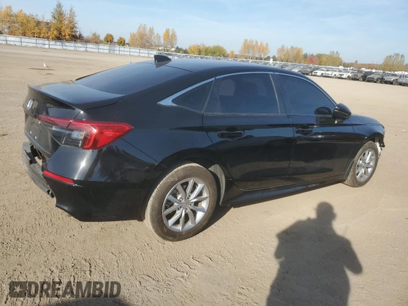 2024 Honda Civic Sedan EX with VIN 2HGFE2F36RH108528, listed as a Copart auction lot 76611464 with 41,501 mi miles and Salvage Title. Bid and sale history available at carsss.com. Image 3.