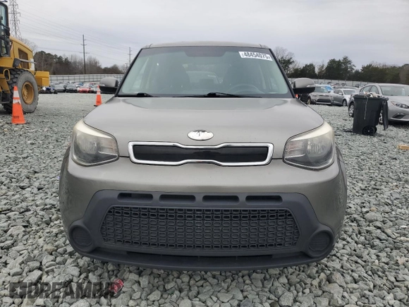 2014 Kia Soul + with VIN KNDJP3A56E7006816, listed as a Copart auction lot 48454075 with 91,434 mi miles and Salvage Title. Bid and sale history available at carsss.com. Image 5.