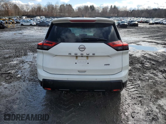 2024 Nissan Rogue S with VIN 5N1BT3AB1RC741668, listed as a Copart auction lot 47246865 with 18,982 mi miles and Salvage Title. Bid and sale history available at carsss.com. Image 6.
