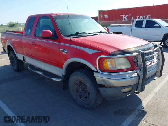 1999 Ford F-250 with VIN 1FTPX28L1XKB97599, listed as a IAAI auction lot 42523803 with 357,976 mi miles and . Bid and sale history available at DreamBid. Image 1.
