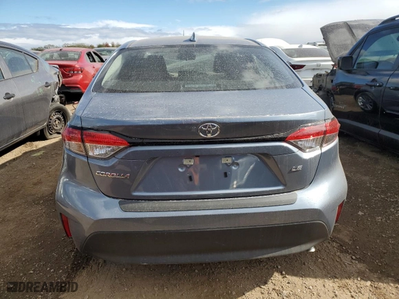 2024 Toyota Corolla LE with VIN 5YFB4MDE0RP213088, listed as a Copart auction lot 75934584 with 9,980 mi miles and Salvage Title. Bid and sale history available at carsss.com. Image 6.
