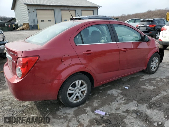 2013 Chevrolet Sonic LT with VIN 1G1JC5SB7D4103883, listed as a Copart auction lot 44175705 with 81,999 mi miles and Salvage Title. Bid and sale history available at DreamBid. Image 3.