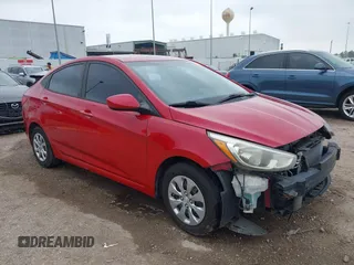 2016 Hyundai Accent SE with VIN KMHCT4AE6GU125539, listed as a IAAI auction lot 41906648 with 100,323 mi miles. Bid and sale history available at carsss.com. Image 1.