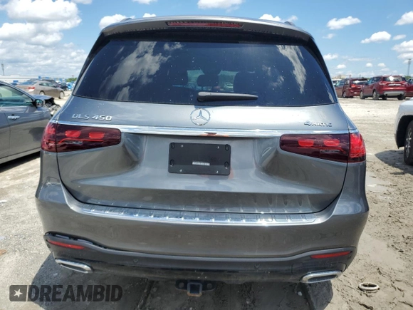 2024 Mercedes-Benz GLS 450 with VIN 4JGFF5KE5RB173752, listed as a Copart auction lot 56709275 with 1,631 mi miles and Clean Title. Bid and sale history available at DreamBid. Image 6.