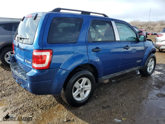 2008 Ford Escape Hybrid with VIN 1FMCU59H08KA25676, listed as a Copart auction lot 46440955 with 91,537 mi miles and Salvage Title. Bid and sale history available at carsss.com. Image 3.