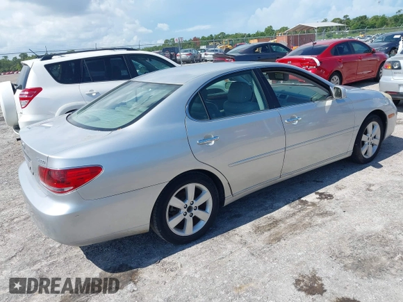 2005 Lexus ES 350 with VIN JTHBA30G655086945, listed as a IAAI auction lot 42563974 with 126,607 mi miles and . Bid and sale history available at DreamBid. Image 4.