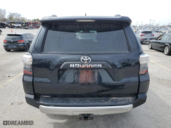 2018 Toyota 4Runner SR5 with VIN JTEBU5JR9J5593798, listed as a Copart auction lot 49650625 with 137,350 mi miles and Salvage Title. Bid and sale history available at carsss.com. Image 6.
