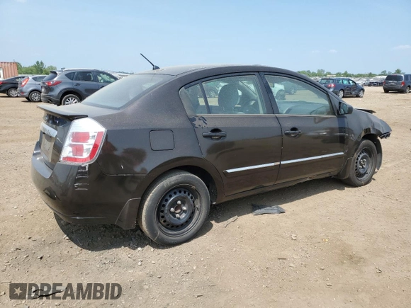 2012 Nissan Sentra S with VIN 3N1AB6AP4CL677222, listed as a Copart auction lot 61001315 with 168,809 mi miles and Salvage title. Bid and sale history available at DreamBid. Image 3.