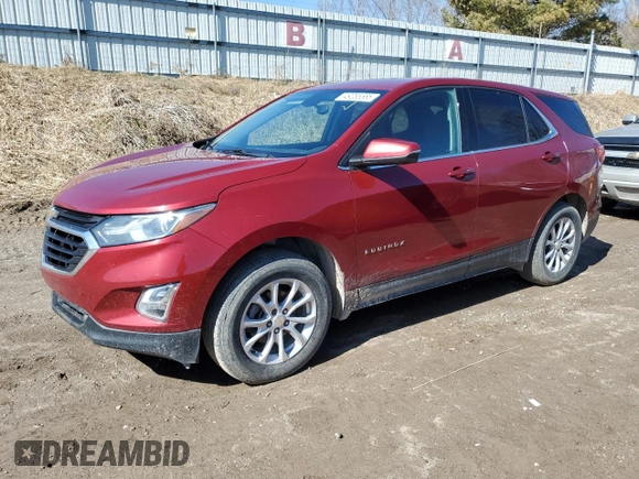 2018 Chevrolet Equinox LT with VIN 3GNAXSEV4JS501121, listed as a Copart auction lot 49255585 with 165,488 mi miles and Clean Title. Bid and sale history available at carsss.com. Image 1.