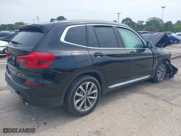 2019 BMW X3 xDrive30i with VIN 5UXTR9C58KLE20199, listed as a IAAI auction lot 35088283 with 36,857 mi miles. Bid and sale history available at carsss.com. Image 4.