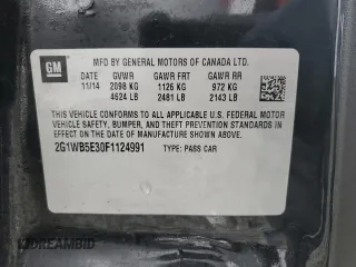2015 Chevrolet Impala LT with VIN 2G1WB5E30F1124991, listed as a Copart auction lot 43427395 with 112,467 mi miles and Salvage Title. Bid and sale history available at DreamBid. Image 12.