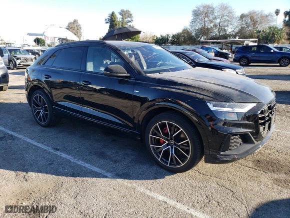 2022 Audi Q8 Premium Plus with VIN WA1EVBF17ND031131, listed as a Copart auction lot 42238674 with 8,378 mi miles. Bid and sale history available at carsss.com. Image 4.