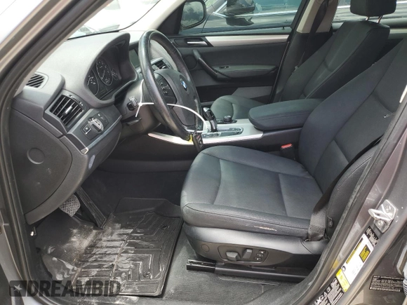 2013 BMW X3 xDrive28i with VIN 5UXWX9C54D0D05185, listed as a Copart auction lot 55397885 with 126,799 mi miles and Clean Title. Bid and sale history available at DreamBid. Image 7.