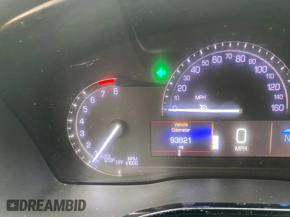 2019 Cadillac XT5 Luxury FWD with VIN 1GYKNCRS0KZ206086, listed as a Copart auction lot 54454825 with 93,621 mi miles and Salvage Title. Bid and sale history available at DreamBid. Image 8.