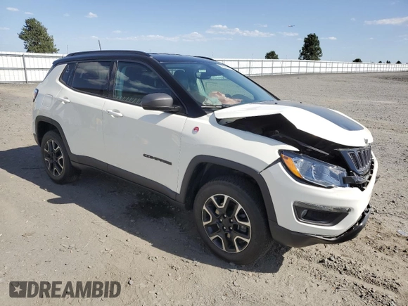 2020 Jeep Compass Trailhawk z VIN 3C4NJDDB1LT221636, wystawiony jako Copart lot #65008835 z przebiegiem 24 291 mil mil oraz Szkoda całkowita • Salvage title. Historia ofert i sprzedaży dostępna na DreamBid. Obrazek 4.