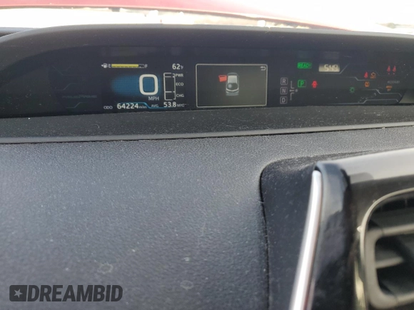 2017 Toyota Prius Plus z VIN JTDKARFPXH3064930, wystawiony jako Copart lot #85227314 z przebiegiem 64 224 mil mil oraz Szkoda całkowita • Salvage title. Historia ofert i sprzedaży dostępna na DreamBid. Obrazek 9.