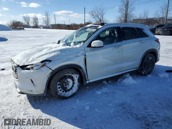 2020 Infiniti QX50 Luxe with VIN 3PCAJ5M33LF114454, listed as a Copart auction lot 42138825 with 83,663 mi miles and Non repairable. Bid and sale history available at DreamBid. Image 1.
