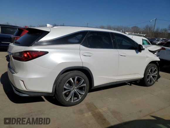 2020 Lexus RX 350L with VIN JTJHZKFA7L2025617, listed as a Copart auction lot 47249415 with 86,045 mi miles and Salvage title. Bid and sale history available at DreamBid. Image 3.