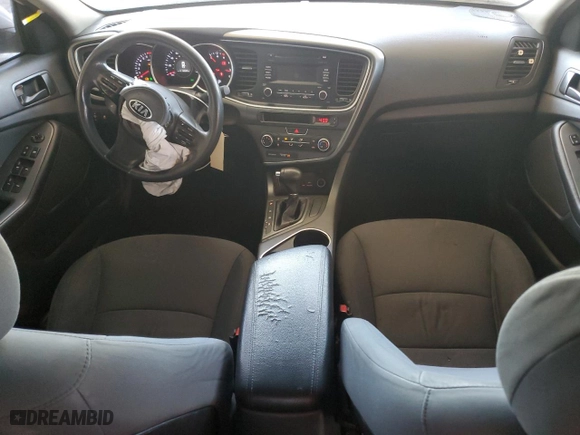 2015 Kia Optima LX with VIN KNAGM4A79F5639704, listed as a Copart auction lot 50089075 with 160,765 mi miles and Salvage Title. Bid and sale history available at carsss.com. Image 8.