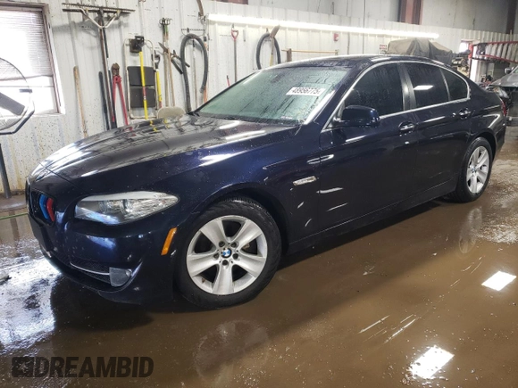 2011 BMW 5 Series 528i with VIN WBAFR1C54BC673353, listed as a Copart auction lot 48956775 with 115,359 mi miles and Salvage Title. Bid and sale history available at carsss.com. Image 1.