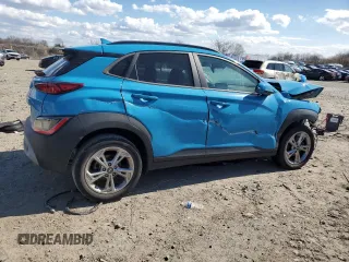 2022 Hyundai Kona SEL with VIN KM8K62AB0NU796196, listed as a Copart auction lot 50367305 with 63,398 mi miles and Salvage Title. Bid and sale history available at DreamBid. Image 3.