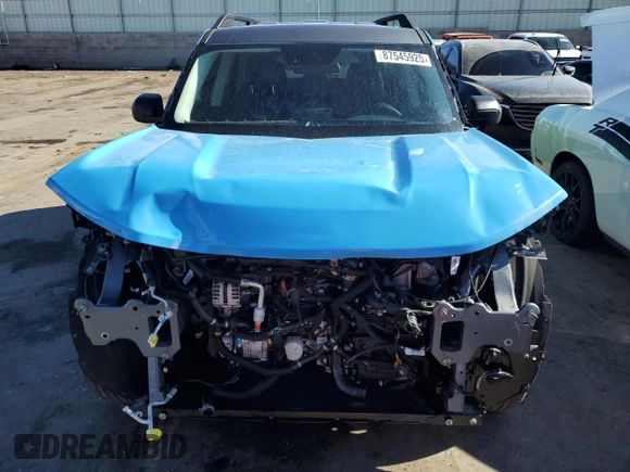 2024 Ford Bronco Sport Big Bend z VIN 3FMCR9B6XRRE58016, wystawiony jako Copart lot #87545925 z przebiegiem 2 003 mil mil oraz Szkoda całkowita • Salvage title. Historia ofert i sprzedaży dostępna na DreamBid. Obrazek 5.