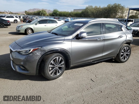 2019 Infiniti QX30 Essential with VIN SJKCH5CP5KA010822, listed as a Copart auction lot 75909634 with 33,563 mi miles and Salvage title. Bid and sale history available at DreamBid. Image 1.
