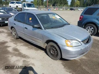 2001 Honda Civic LX with VIN 1HGES16501L014202, listed as a IAAI auction lot 42121901 with 1 mi miles. Bid and sale history available at carsss.com. Image 1.