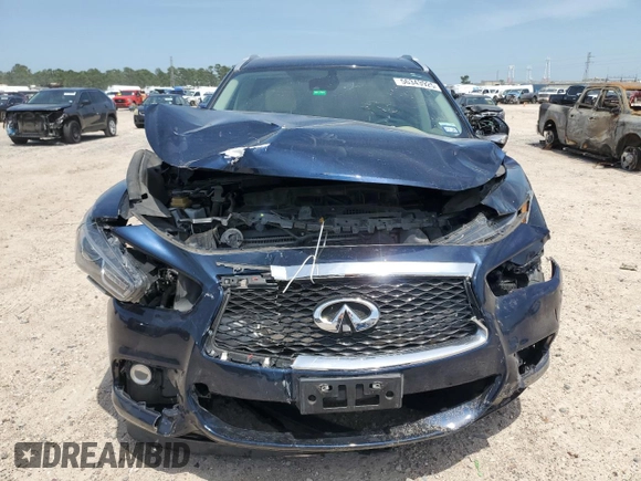 2020 Infiniti QX60 Luxe with VIN 5N1DL0MNXLC511342, listed as a Copart auction lot 56343925 with 81,962 mi miles and Salvage title. Bid and sale history available at DreamBid. Image 5.