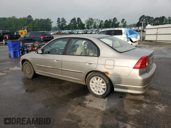 2004 Honda Civic LX z VIN 2HGES16594H587746, wystawiony jako Copart lot #57072535 z przebiegiem 374 664 mil mil oraz Szkoda całkowita • Salvage title. Historia ofert i sprzedaży dostępna na DreamBid. Obrazek 2.