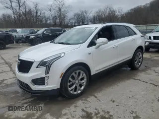 2020 Cadillac XT5 Sport AWD with VIN 1GYKNGRS7LZ166520, listed as a Copart auction lot 50958355 with 42,353 mi miles and Salvage title. Bid and sale history available at DreamBid. Image 1.