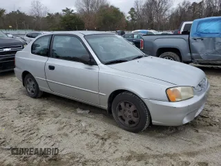 2002 Hyundai Accent GL with VIN KMHCG35CX2U210657, listed as a Copart auction lot 85131504 with 91,354 mi miles and Clean Title. Bid and sale history available at carsss.com. Image 4.