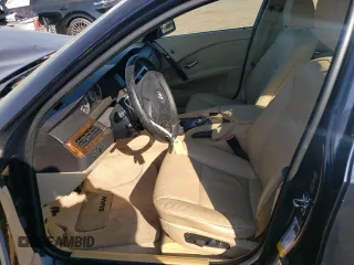 2006 BMW 5 Series 530xi with VIN WBANN73546CN02635, listed as a Copart auction lot 75510184 with Not Provided miles and Salvage Title. Bid and sale history available at DreamBid. Image 7.