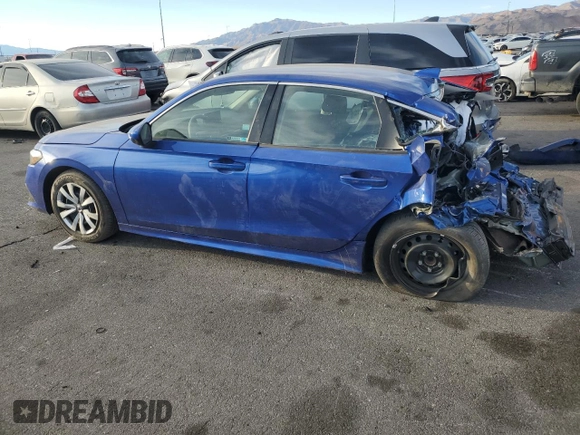 2023 Honda Civic Sedan LX with VIN 2HGFE2F27PH565711, listed as a Copart auction lot 87724365 with Not Provided miles and Salvage Title. Bid and sale history available at carsss.com. Image 2.