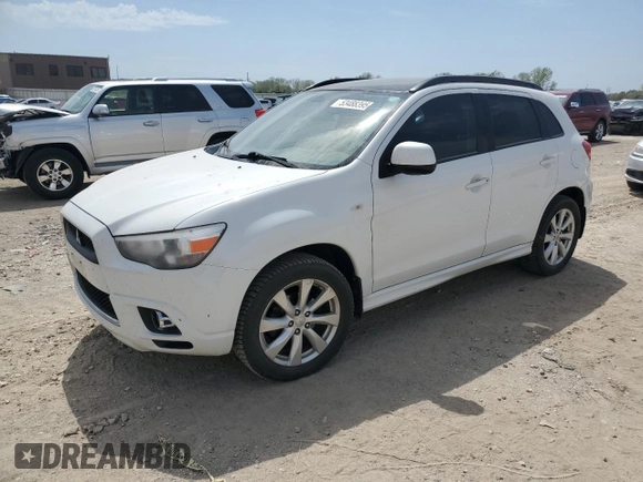 2012 Mitsubishi Outlander Sport SE with VIN JA4AP4AUXCZ001739, listed as a Copart auction lot 53488395 with 234,511 mi miles and Clean Title. Bid and sale history available at carsss.com. Image 1.