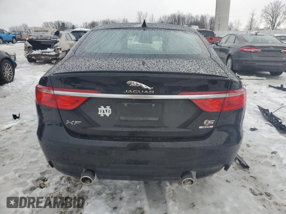 2016 Jaguar XF S with VIN SAJBM4BV7GCY05811, listed as a Copart auction lot 38132444 with 0 mi miles. Bid and sale history available at carsss.com. Image 6.