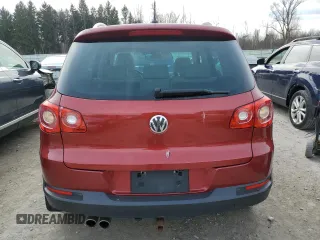 2011 Volkswagen Tiguan SE with VIN WVGBV7AX7BW001124, listed as a Copart auction lot 53044005 with 150,072 mi miles and Salvage Title. Bid and sale history available at DreamBid. Image 6.