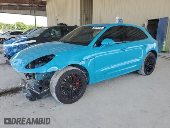 2022 Porsche Macan Turbo with VIN WP1AF2A56NLB31379, listed as a Copart auction lot 56354375 with 28,504 mi miles and Salvage title. Bid and sale history available at DreamBid. Image 1.