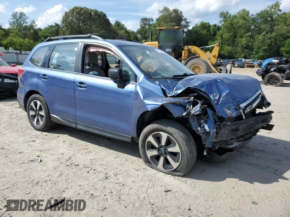 2017 Subaru Forester with VIN JF2SJABC2HH590879, listed as a Copart auction lot 61552555 with Not provided miles and Salvage title. Bid and sale history available at DreamBid. Image 4.