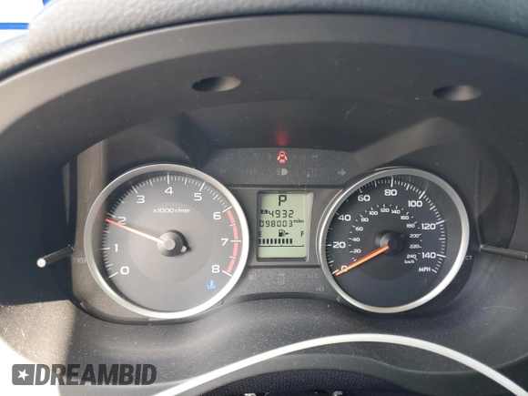 2015 Subaru Forester 2.5i with VIN JF2SJABC7FH840842, listed as a Copart auction lot 53684745 with 98,003 mi miles and Salvage Title. Bid and sale history available at DreamBid. Image 9.