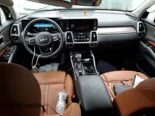 2023 Kia Sorento X-Line SX Prestige with VIN 5XYRKDLF9PG224459, listed as a Copart auction lot 85465904 with 25,136 mi miles and Salvage Title. Bid and sale history available at DreamBid. Image 8.