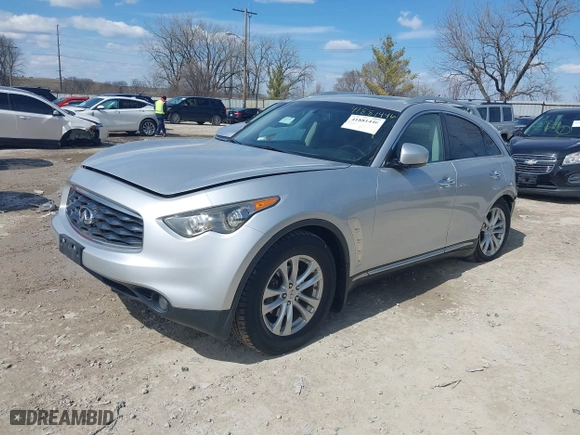 2010 Infiniti FX35 with VIN JN8AS1MW6AM853441, listed as a IAAI auction lot 41881446 with 106,429 mi miles. Bid and sale history available at carsss.com. Image 17.