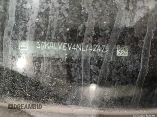 2022 GMC Terrain SLT z VIN 3GKALVEV4NL142475, wystawiony jako IAAI lot #42554198 z przebiegiem 34 225 mil mil oraz . Historia ofert i sprzedaży dostępna na DreamBid. Obrazek 26.