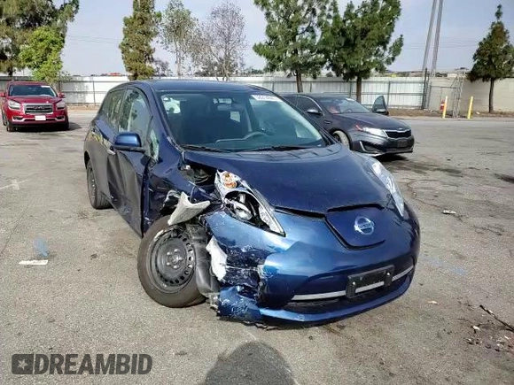 2016 Nissan LEAF S with VIN 1N4AZ0CP2GC306442, listed as a Copart auction lot 58014843 with 25,340 mi miles. Bid and sale history available at carsss.com. Image 11.